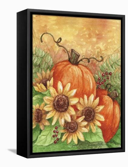 Sunflowers Autumn-Melinda Hipsher-Framed Stretched Canvas