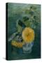 Sunflowers by Oda Krohg-Harald Oscar Sohlberg-Stretched Canvas