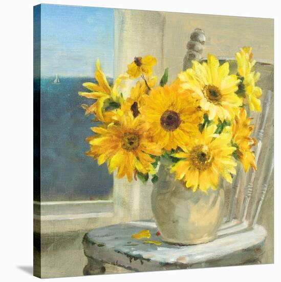 Sunflowers by the Sea Crop Light-Danhui Nai-Stretched Canvas