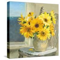 Sunflowers by the Sea Crop Light-Danhui Nai-Stretched Canvas