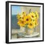 Sunflowers by the Sea Crop Light-Danhui Nai-Framed Art Print