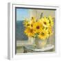 Sunflowers by the Sea Crop Light-Danhui Nai-Framed Art Print