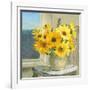 Sunflowers by the Sea Crop Light-Danhui Nai-Framed Art Print