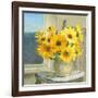 Sunflowers by the Sea Crop Light-Danhui Nai-Framed Art Print