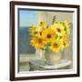 Sunflowers by the Sea Crop Light-Danhui Nai-Framed Art Print