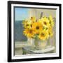 Sunflowers by the Sea Crop Light-Danhui Nai-Framed Art Print