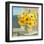 Sunflowers by the Sea Crop Light-Danhui Nai-Framed Art Print