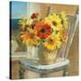 Sunflowers by the Sea Crop-Danhui Nai-Stretched Canvas