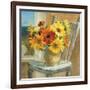 Sunflowers by the Sea Crop-Danhui Nai-Framed Art Print