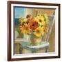 Sunflowers by the Sea Crop-Danhui Nai-Framed Art Print