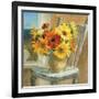 Sunflowers by the Sea Crop-Danhui Nai-Framed Art Print