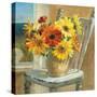 Sunflowers by the Sea Crop-Danhui Nai-Stretched Canvas