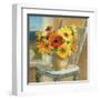 Sunflowers by the Sea Crop-Danhui Nai-Framed Art Print