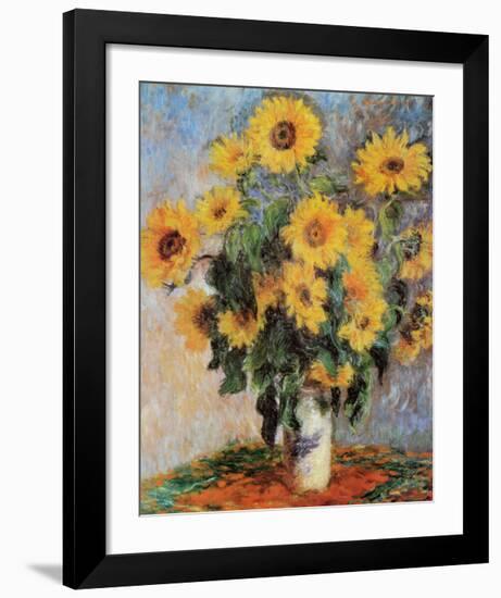 Sunflowers, c.1881-Claude Monet-Framed Art Print