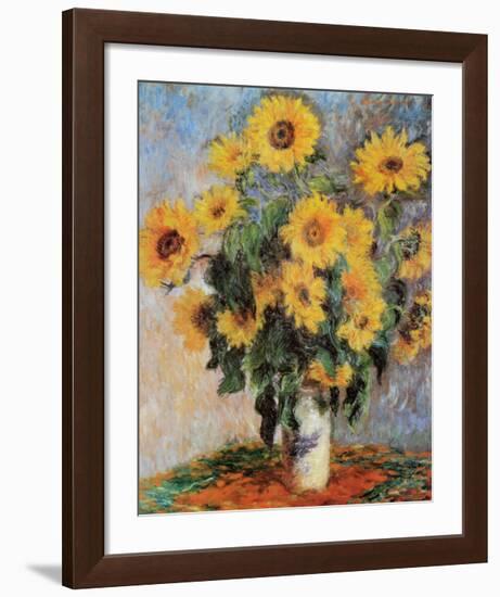 Sunflowers, c.1881-Claude Monet-Framed Art Print