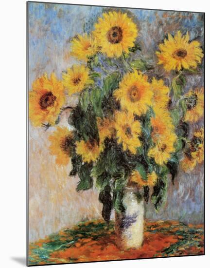 Sunflowers, c.1881-Claude Monet-Mounted Art Print