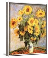 Sunflowers, c.1881-Claude Monet-Framed Art Print