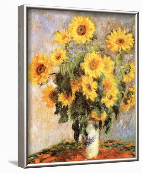 Sunflowers, c.1881-Claude Monet-Framed Art Print