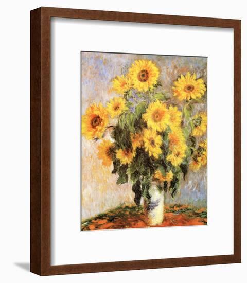 Sunflowers, c.1881-Claude Monet-Framed Art Print