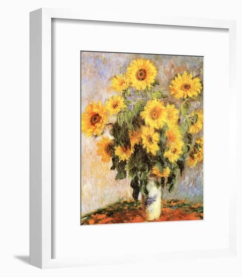 Sunflowers, c.1881-Claude Monet-Framed Art Print