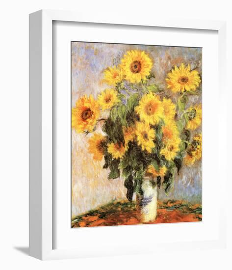 Sunflowers, c.1881-Claude Monet-Framed Art Print