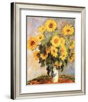 Sunflowers, c.1881-Claude Monet-Framed Art Print