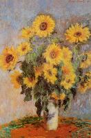 Sunflowers, c.1881-Claude Monet-Lamina Framed Poster