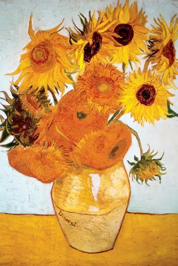 Sunflowers, c.1888-Vincent van Gogh-Lamina Framed Poster