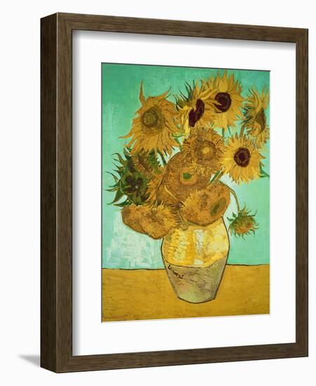 Sunflowers, c.1888-Vincent van Gogh-Framed Premium Giclee Print