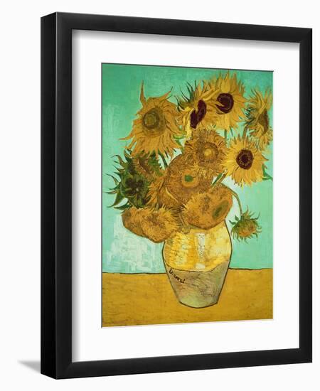 Sunflowers, c.1888-Vincent van Gogh-Framed Premium Giclee Print