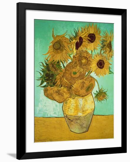 Sunflowers, c.1888-Vincent van Gogh-Framed Premium Giclee Print