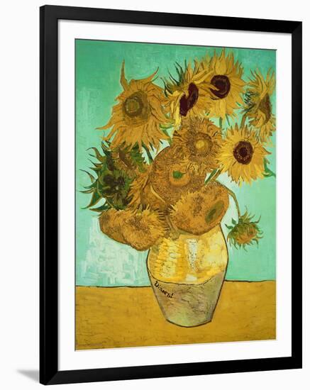 Sunflowers, c.1888-Vincent van Gogh-Framed Premium Giclee Print