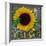 Sunflowers Chalkboard-Asmaa’ Murad-Framed Giclee Print