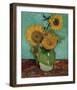 Sunflowers, First Version-Vincent van Gogh-Framed Art Print