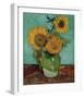 Sunflowers, First Version-Vincent van Gogh-Framed Art Print