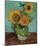 Sunflowers, First Version-Vincent van Gogh-Mounted Art Print