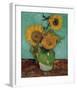 Sunflowers, First Version-Vincent van Gogh-Framed Art Print