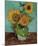 Sunflowers, First Version-Vincent van Gogh-Mounted Art Print