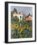 Sunflowers, Garden at Petit Gennevilliers, ca 1885-null-Framed Giclee Print