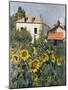 Sunflowers, Garden at Petit Gennevilliers, ca 1885-null-Mounted Giclee Print