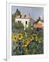 Sunflowers, Garden at Petit Gennevilliers, ca 1885-null-Framed Giclee Print