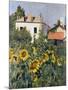 Sunflowers, Garden at Petit Gennevilliers, ca 1885-null-Mounted Giclee Print