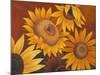 Sunflowers I-Vivien Rhyan-Mounted Art Print