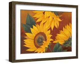 Sunflowers II-Vivien Rhyan-Framed Premium Giclee Print