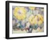 Sunflowers in a Vase (W/C)-Christian Rohlfs-Framed Giclee Print