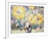 Sunflowers in a Vase (W/C)-Christian Rohlfs-Framed Giclee Print