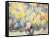 Sunflowers in a Vase (W/C)-Christian Rohlfs-Framed Stretched Canvas