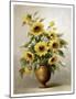 Sunflowers in Bronze I-Welby-Mounted Art Print