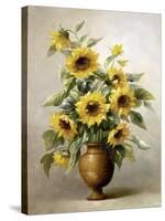 Sunflowers in Bronze I-Welby-Stretched Canvas