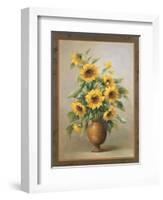 Sunflowers in Bronze I-Welby-Framed Art Print